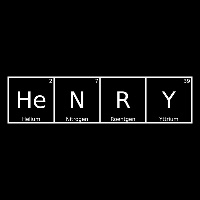 Henry Name First Name Chemistry Periodic Table Elements