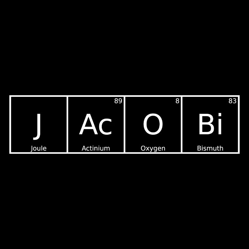 Jacobi Nom Prénom Chimie Tableau périodique Éléments