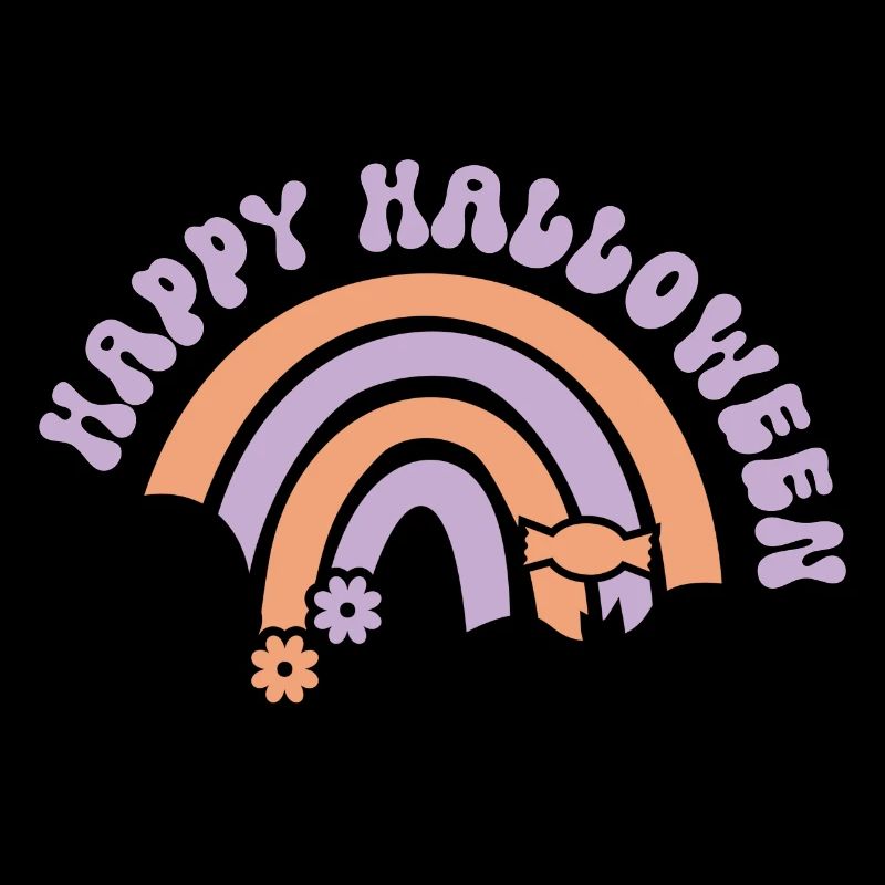 Fröhlicher Halloween-Regenbogen