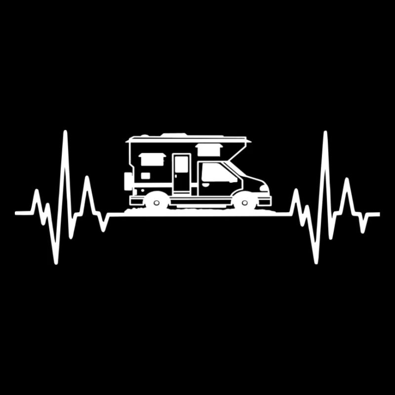Camping Herzschlag Camper Ekg Wohnmobil