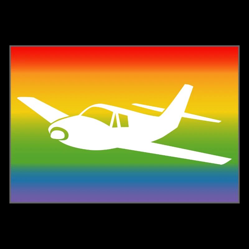 Flugzeug Regenbogen