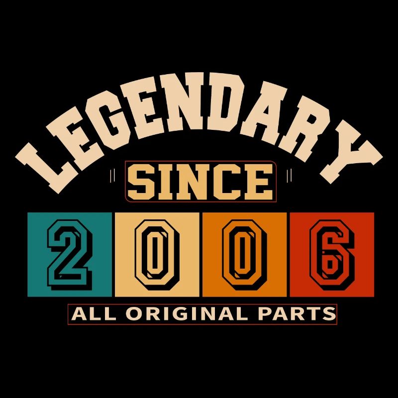 Legendary since 2006 vintage rétro anniversaire