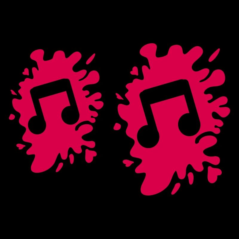 Musical note blobs