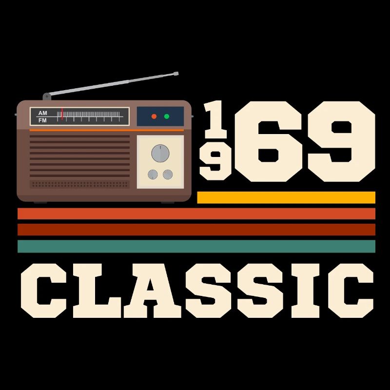 Anniversary 1969 retro classic