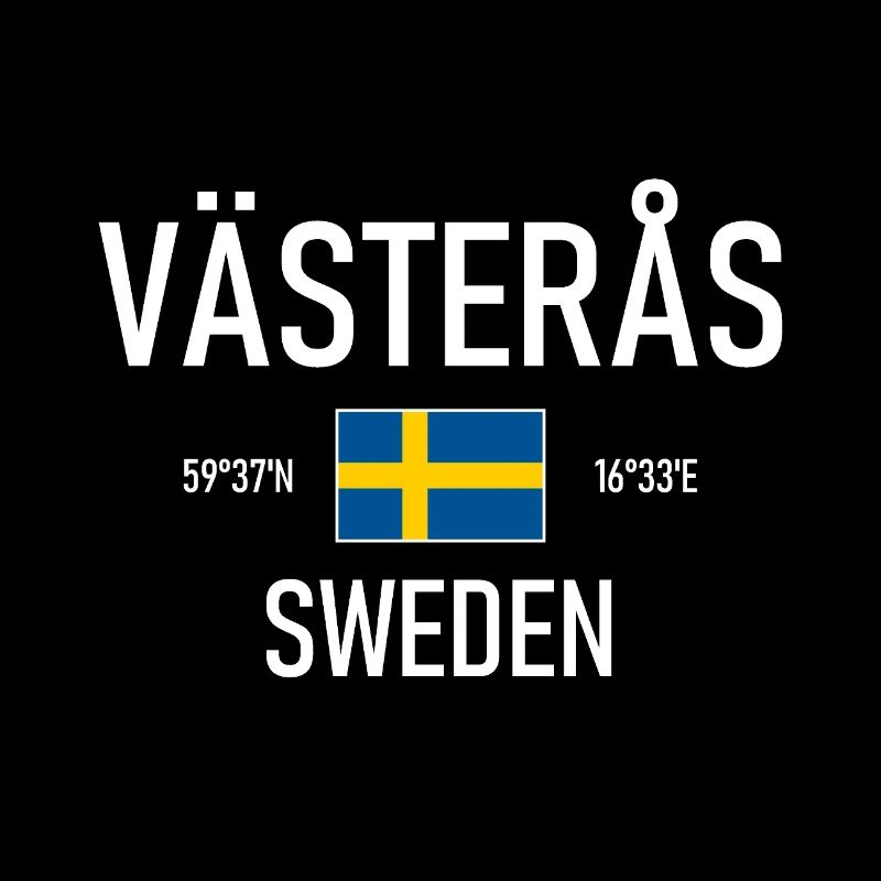 Västeras - Suède - Sverige - Coordonnées du drapeau