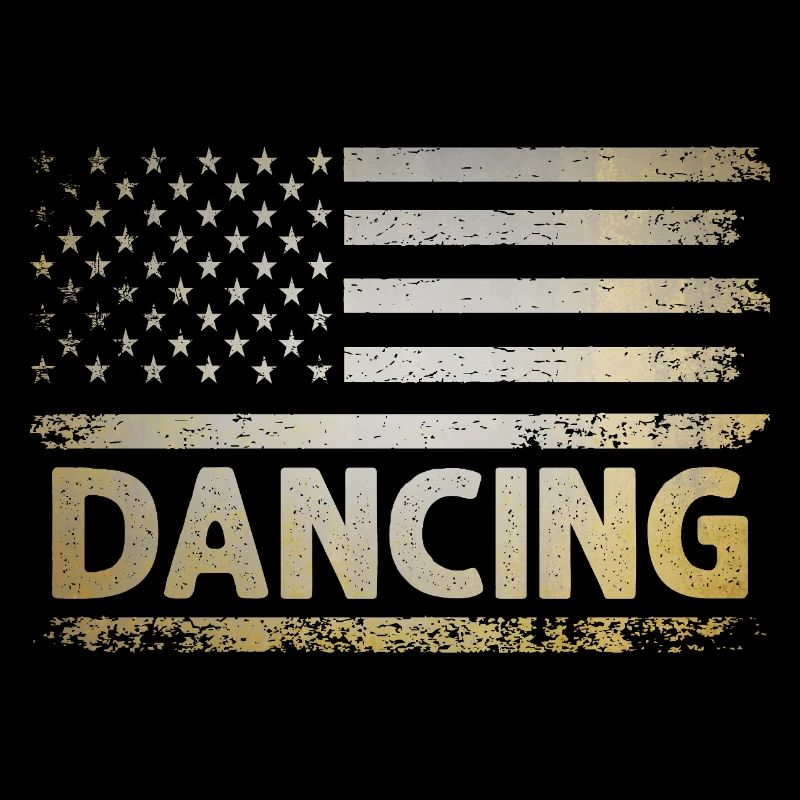 Danse du drapeau des États-Unis pour la chorégraphie du danseur dansant