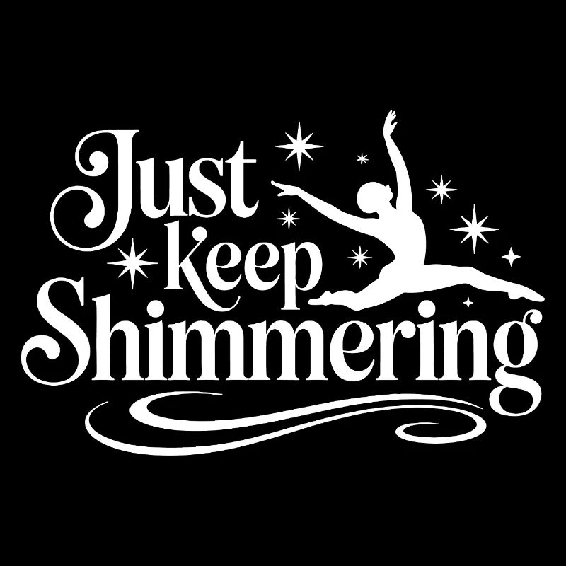 Schimmern Sie einfach weiter Synchronschwimmer