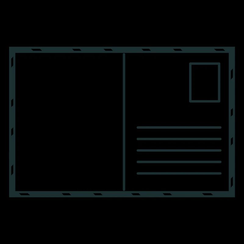 Carte postale vierge avec timbre et poste aérienne