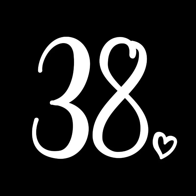 Numéro mignon 38, 38 ans, 38e cadeau d'anniversaire