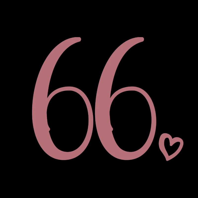 Mignon numéro 66, 66 ans, cadeau de 66e anniversaire
