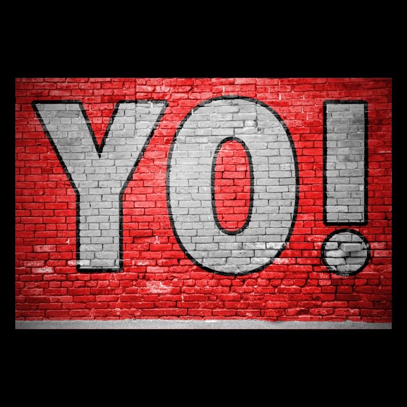 Yo! Brick Wall Graffiti