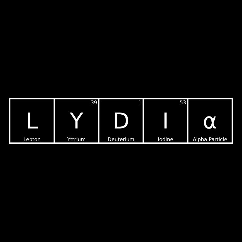 Lydia Nom Prénom Chimie Tableau périodique Éléments