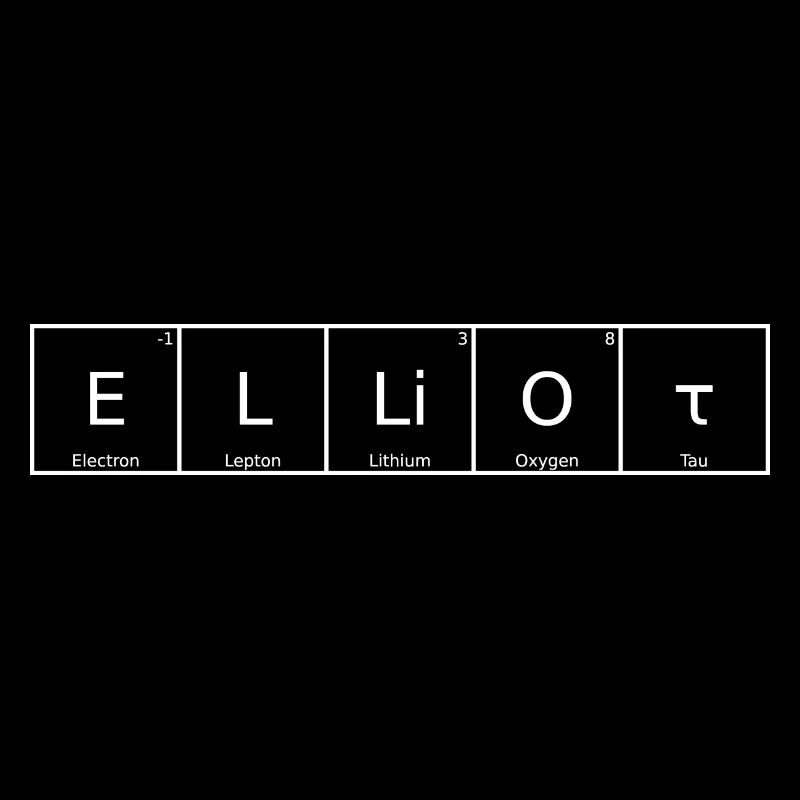 Elliot Surname First Name Chemistry Periodic Table Elements