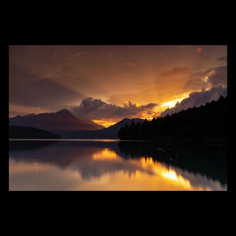 Abendrot am Walchensee