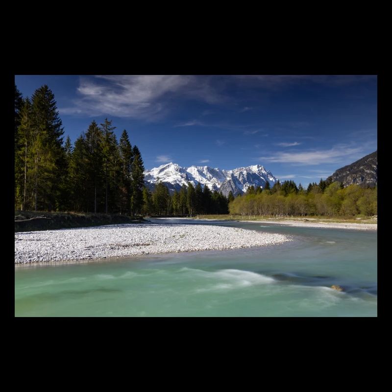 Loisach mit Zugspitzblick