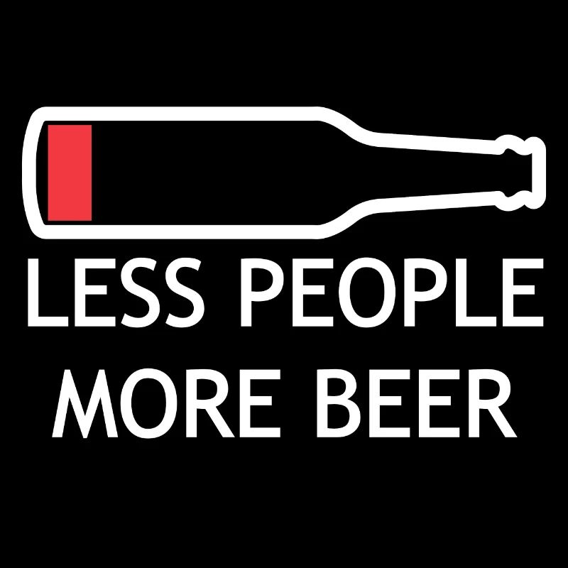 Moins de gens, plus de bière