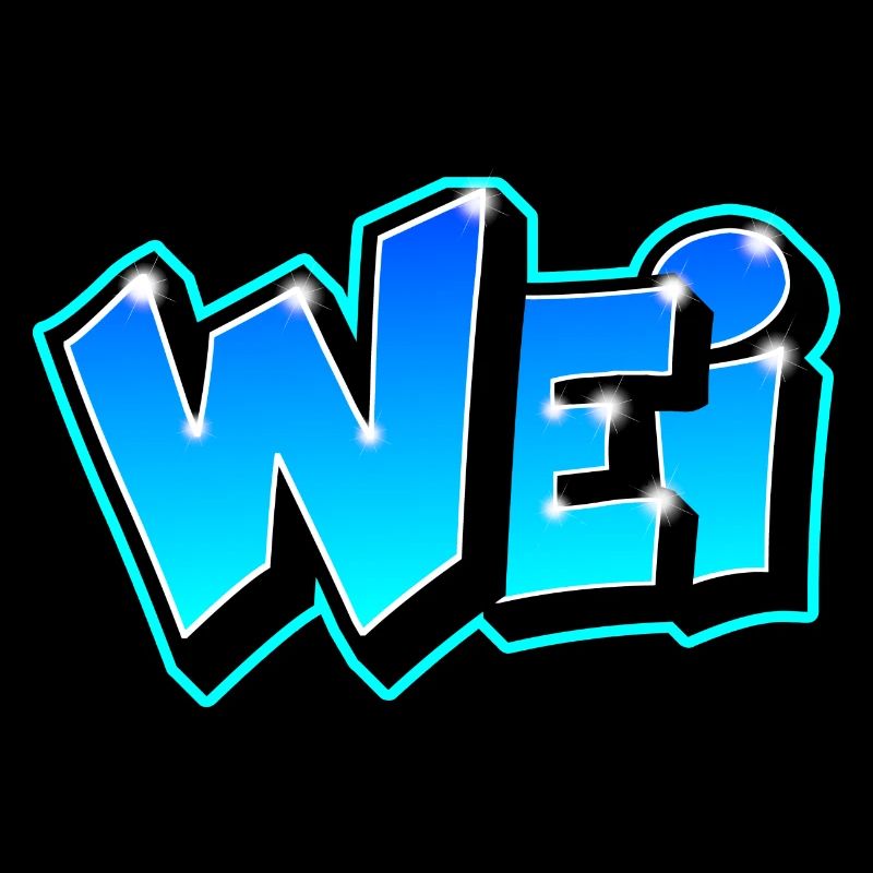Graffiti First Name WEI Printable on All