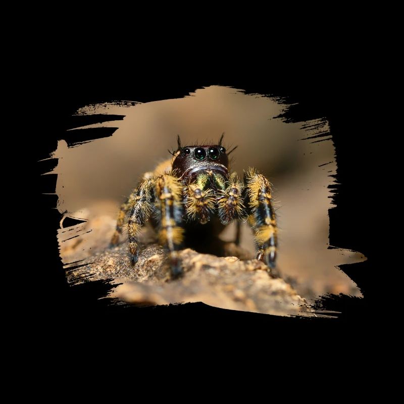 phidippus otiosus jumping spider, spring spinne