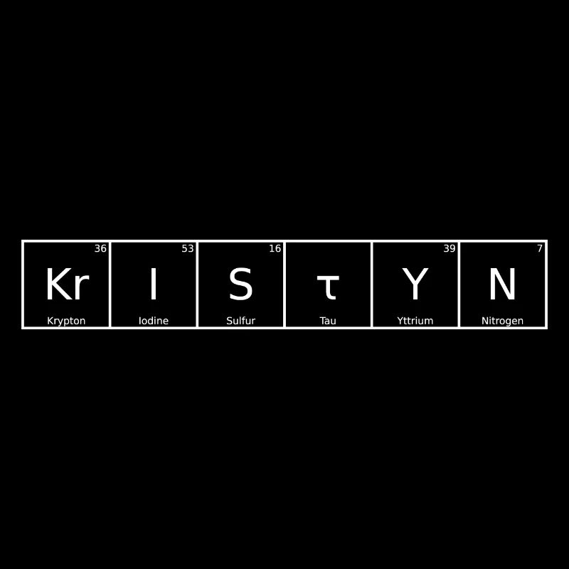 Kristyn Surname First Name Chemistry Periodic Table Element