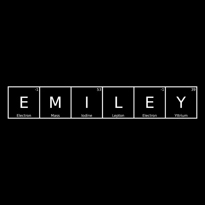 Emiley Surname First Name Chemistry Periodic Table Elements