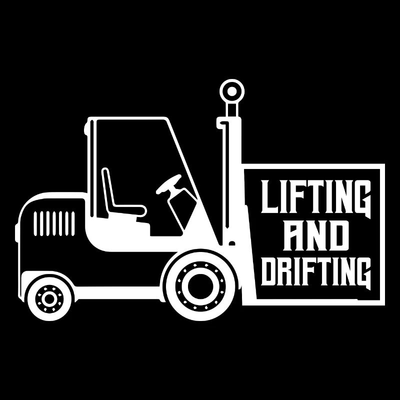 Lifting And Drifting Forklift Forklifter Operator