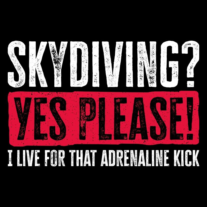 Sky Dive Fever Design. Perfektes Adrenalin-Geschenk