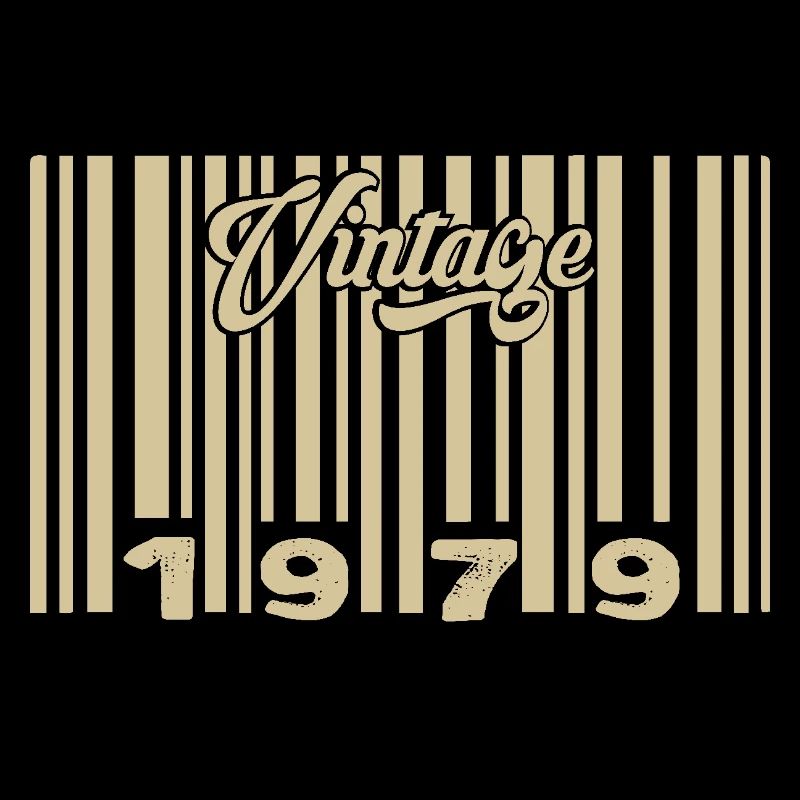 Vintage 1979 Barcode 1979: Year 2025.