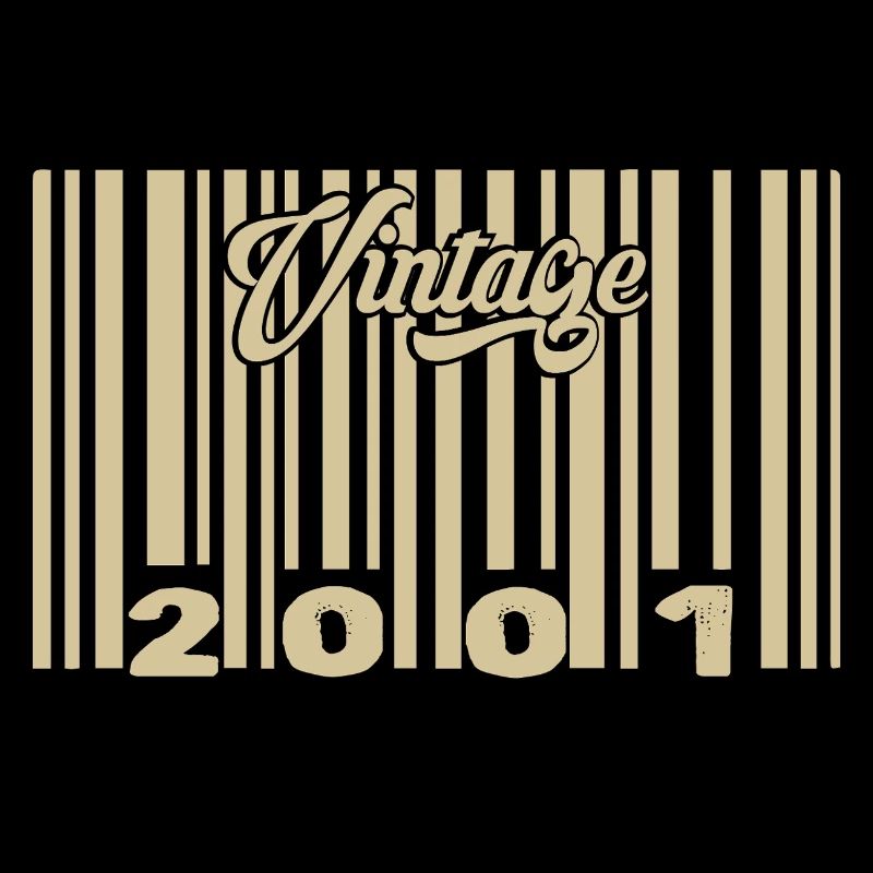 vintage 2001 Code barre 2001: Année 2025.