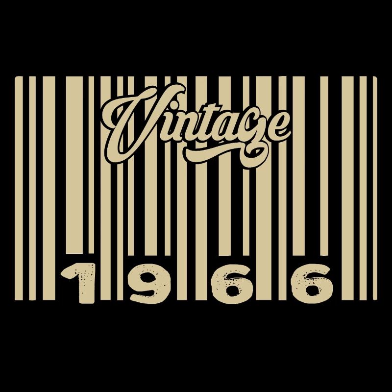 vintage 1966 Code barre 1966: Année 2025.