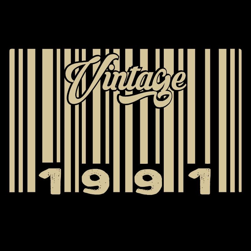 Vintage 1991 Barcode 1991: Year 2025.