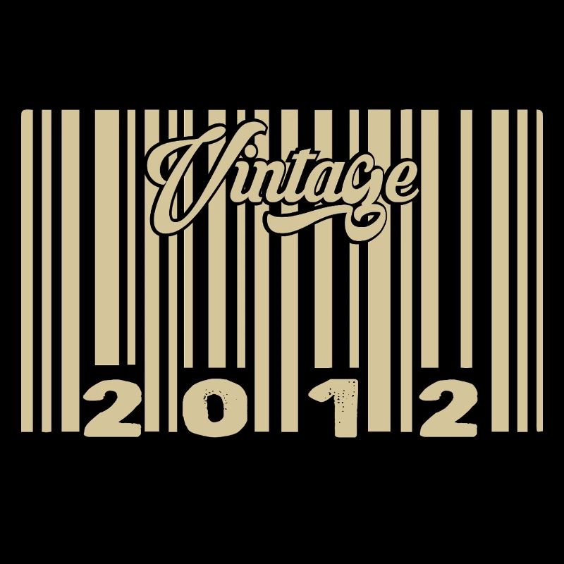 vintage 2012 Code barre 2012: Année 2025.