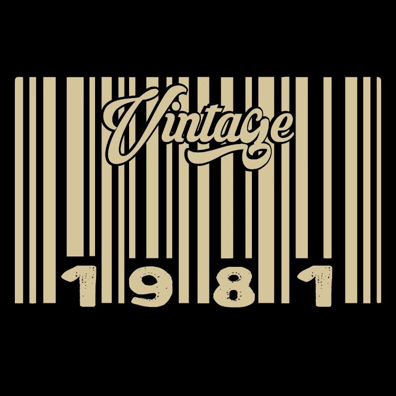 Vintage 1981 Barcode 1981: Year 2025.