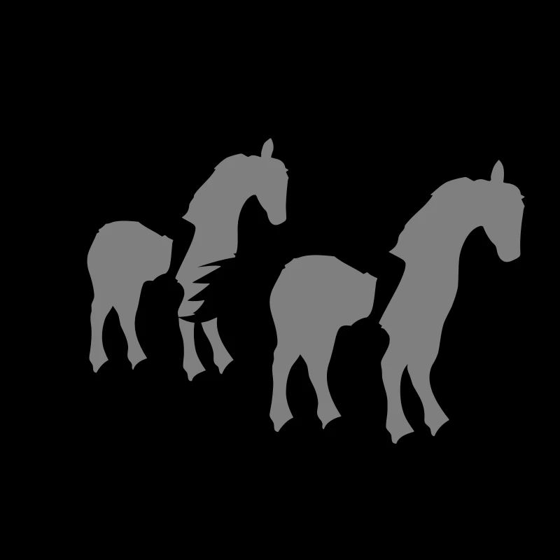 2 Chevaux Cavalier Sport d’équipe Hommes Garçons Amis