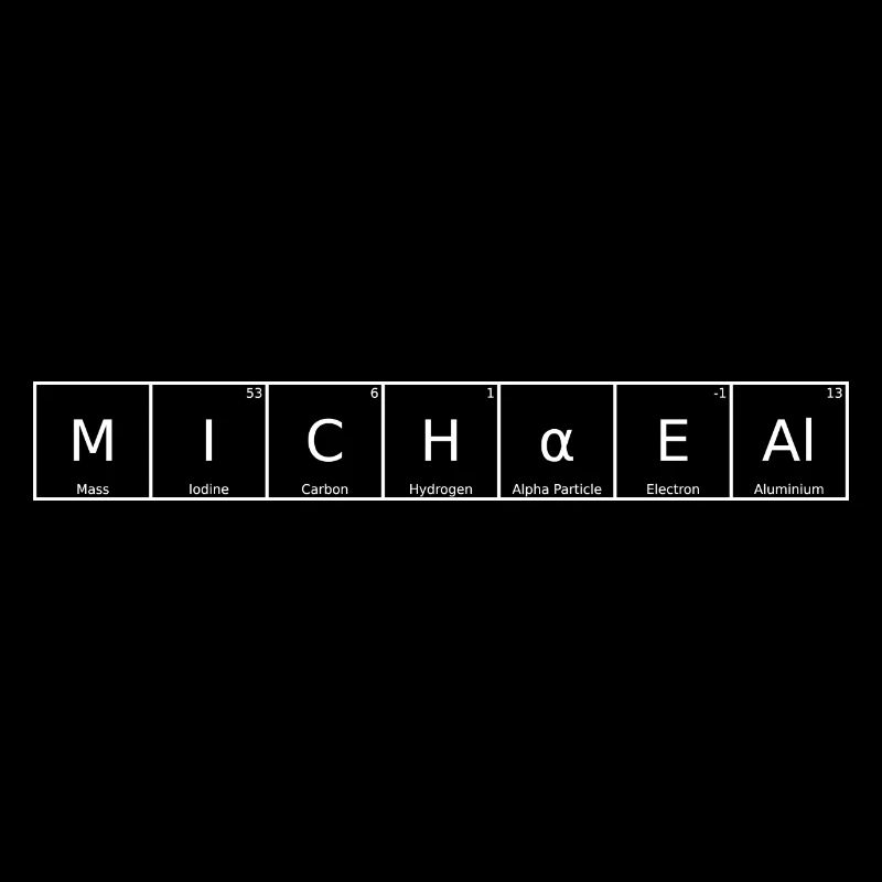 Michaeal Name First Name Chemistry Periodic Table