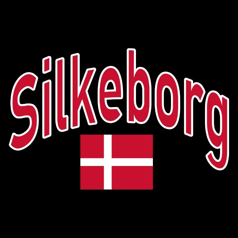 Drapeau de Silkeborg Danemark