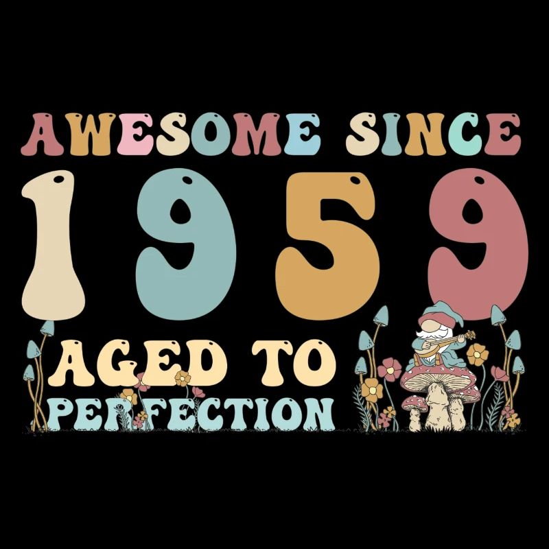 Awesome since 1959 - 64th Birthday - 2023 Groovy