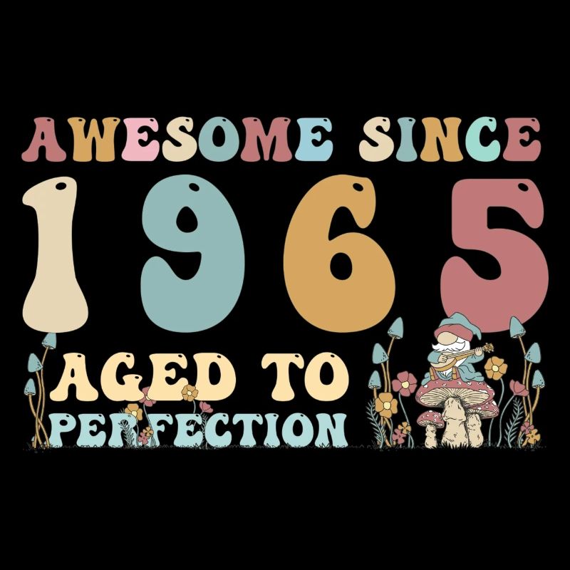 Awesome since 1965 - 58th Birthday - 2023 Groovy