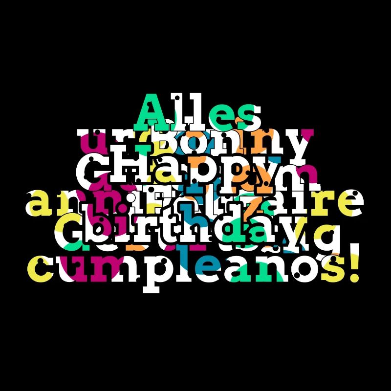 Joyeux anniversaire avec paroles dans différentes langues