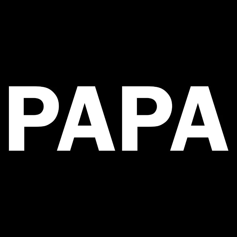 Papa T-Shirt, Minimalist, Statement
