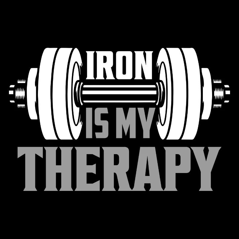 Iron Is My Therapy Weight Lifting Workout Training