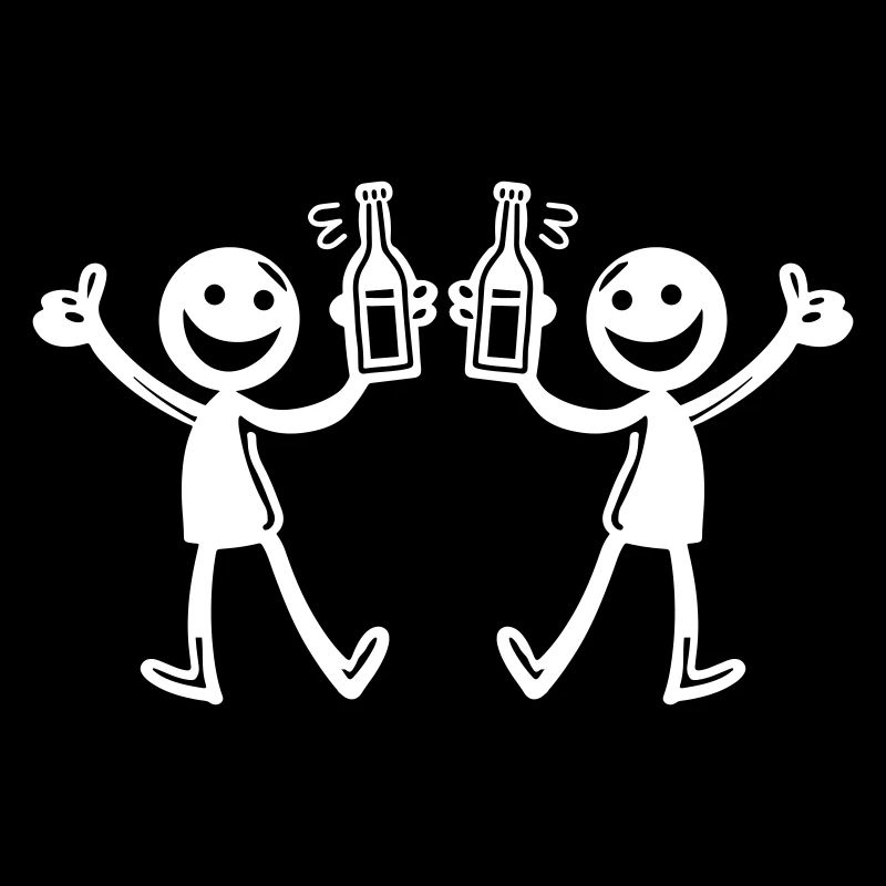 Drinking Team Illustration Bier