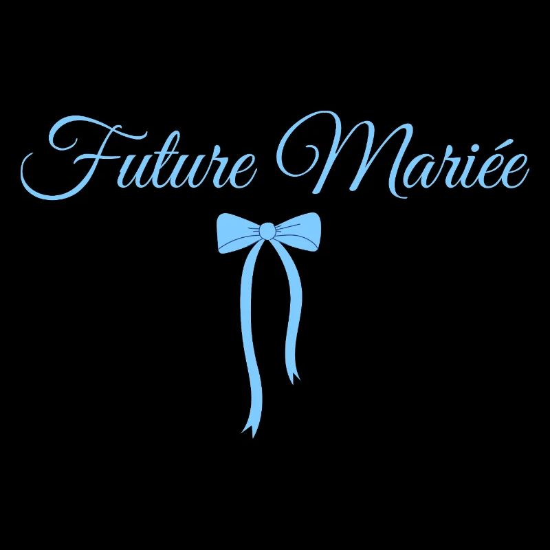 Future mariée noeud bleu