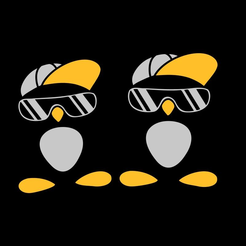 2 Freunde coole Pinguine