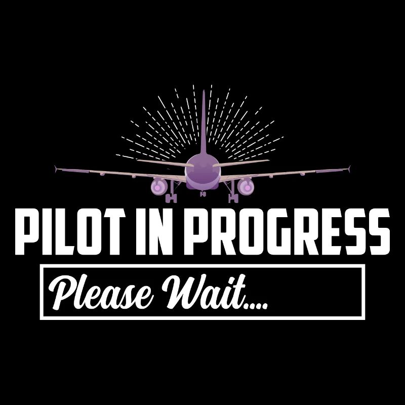 Pilot In Progress Please Wait.... Airline Aviation