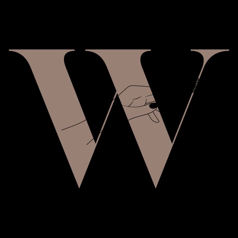 Buchstabe W Magischer Schmetterling