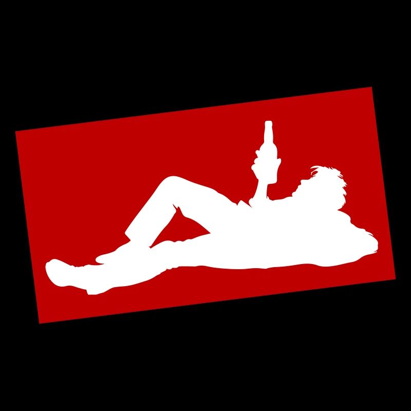 Drinking Bier Silhouette