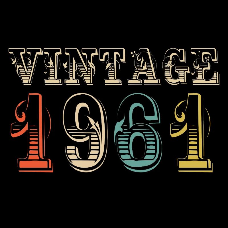 Vintage 1961 - 63rd birthday - 63 years old