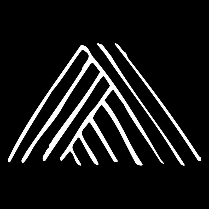 Logo triangle - Montagnes (vectorgraphique)