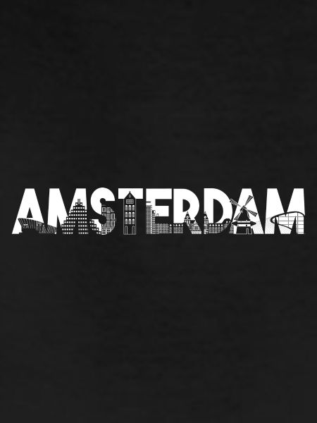 Amsterdam Skyline Silhouette