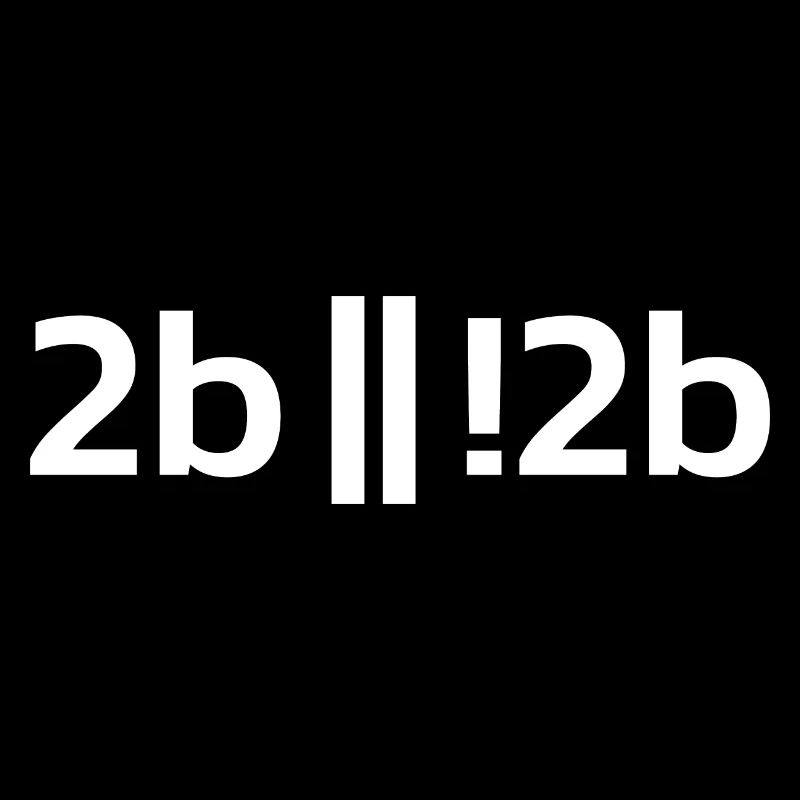 To be or not to be ? Funny Programmer Programer